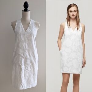 Rag & Bone Augusta Embossed Sleeveless V-Neck Dress